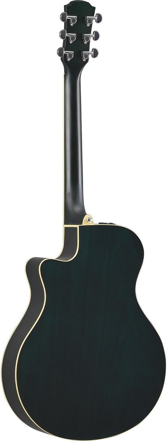 Yamaha APX600 OBB Thin Body Acoustic-Electric Guitar, Oriental Blue Burst - Image 2